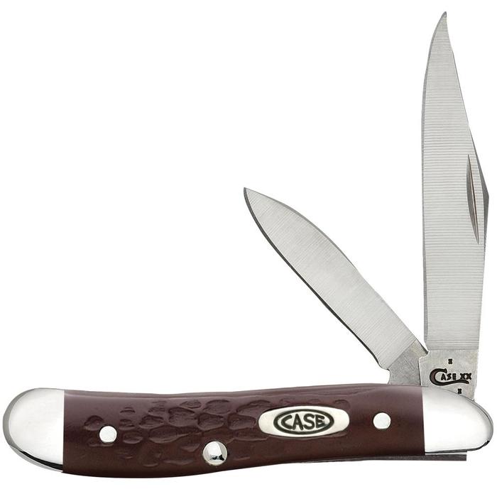 Brown Synthetic Peanut Pocket Knife - Utility and Pocket Knives